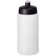 Baseline® Plus 500 ml Flasche mit Sportdeckel- transparent/schwarz