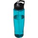 H2O Tempo® 700 ml Sportflasche mit Ausgussdeckel - aquablau/schwarz