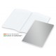235.276868_Softcover-Copy-Book White bestseller A5, matt-silber inkl. Prägung schwarz-glänzend
