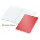 235.276860_Softcover-Copy-Book White bestseller A5, matt-rot inkl. Prägung schwarz-glänzend