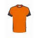 T-Shirt Contrast Performance-orange/anthrazit
