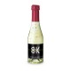 Piccolo Golden Flakes - Flasche klar - Kapselfarbe Bordeauxrot, 0,2 l