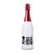 Sekt Cuvée - Flasche weiß-lackiert - Kapselfarbe Rot, 0,75 l