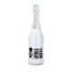 Sekt Cuvée - Flasche weiß-lackiert - Kapselfarbe Weiß, 0,75 l