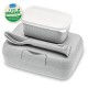 CANDY READY Lunchbox-Set + Besteck-Set organic grey