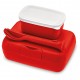 CANDY READY Lunchbox-Set + Besteck-Set organic red