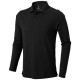 Oakville Langarm Poloshirt - schwarz
