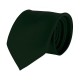 Krawatte, 100% Polyester Satin, uni, glänzend - dunkelgrün
