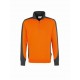 Zip-Sweatshirt Contrast Performance-orange/anthrazit