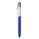 BIC® 4 Colours Glacé with Lanyard Blue Glacé / White