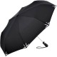 AC-Mini-Taschenschirm Safebrella® LED - schwarz