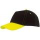 5-Panel-Baseball-Cap SPORTSMAN - gelb/schwarz
