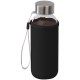 Trinkflasche mit Sleeve aus Neopren, 300 ml - schwarz