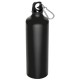 Trinkflasche mit Karabinerhaken, 800ml - schwarz