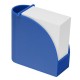 Designer-Zettelbox mit integriertem Köcher  - blau/blau