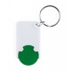 Schlüsselanhänger mit Einkaufswagenchip Zabax - grün