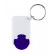Schlüsselanhänger mit Einkaufswagenchip Zabax - blau
