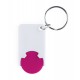 Schlüsselanhänger mit Einkaufswagenchip Zabax - rosa