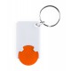 Schlüsselanhänger mit Einkaufswagenchip Zabax - orange