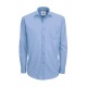 Poplin Shirt Smart Long Sleeve / Men - Business Blue