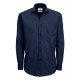 Poplin Shirt Smart Long Sleeve / Men - Navy