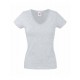 Lady-Fit Valueweight V-Neck T - Heather Grey