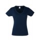 Lady-Fit Valueweight V-Neck T - Deep Navy
