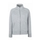 Lady-Fit Premium Sweat Jacket - Heather Grey