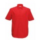 Men´s Short Sleeve Poplin Shirt - Red