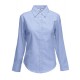 Lady-Fit Long Sleeve Oxford Blouse - Oxford Blue