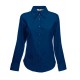 Lady-Fit Long Sleeve Oxford Blouse - Navy