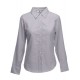 Lady-Fit Long Sleeve Oxford Blouse - Oxford Grey