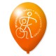 Luftballons mit Quality Print-Orange
