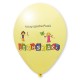 Luftballons mit High Quality Precision Print-Hellgelb