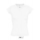 Ladies V-Neck-T-Shirt Moon - White