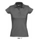 Womens Polo Shirt Prescott - Dark Grey (Solid)