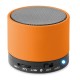 Bluetooth Lautsprecher, rund ROUND BASS - orange