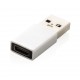 USB-A zu Type-C Adapter-Set, silber