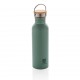 Moderne Stainless-Steel Flasche mit Bambusdeckel, grün, Ansicht 5
