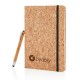 Kork A5 Notizbuch mit Bambus Stift und Stylus