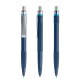 prodir QS30 Soft Touch PRS Push Kugelschreiber - Sodalithblau-Silber satiniert-Azurblau