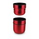 ROMINOX® Isolierkanne // Cup in Cup - mit 2 Deckeln - rot, Ansicht 2