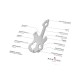ROMINOX® Key Tool // Guitar - 19 functions (Gitarre)