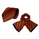 Set (Krawatte, Reine Seide + Schal, Reine Seide Twill, ca. 35x160 cm) - orange
