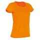 Women T-Shirt Active Cotton Touch - Cyber Orange