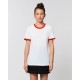 Unisex T-Shirt Ringer white/bright red XS