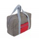 Reisetasche faltbar  TRAVEL PACK - grau/rot
