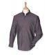 Classic Long Sleeved Oxford Shirt - Charcoal (Solid)