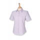Ladies Classic Short Sleeved Oxford Shirt - Lilac
